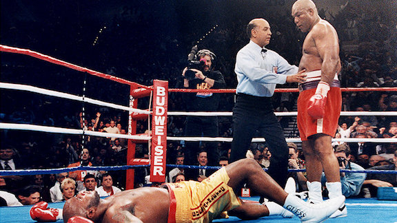 George Foreman's 1994 upset of Michael Moorer